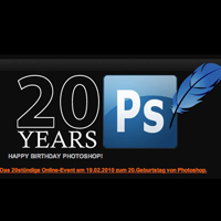 20 Jahre Photoshop Session „Jetzt anmelden“
