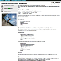 Workshop: Fotografie Grundlagen